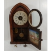 Image 2 : NEW HAVEN GOTHIC SHELF CLOCK W/ ALARM