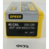 Image 1 : BULLETS: 100X SPEER .45 - 200GR - SEMI-WADCUTTER - SEALED