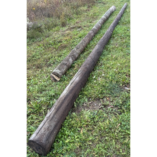 LOT OF 2 - HYDRO POLES - LONGEST 34 FEET