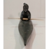 Image 4 : KAYAKER BY SIMEONIE UPPIK (PRS CDN ARTIST) - SINEW, STONE & WOOD