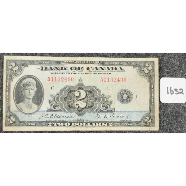 1935 CDN $2 BANKNOTE