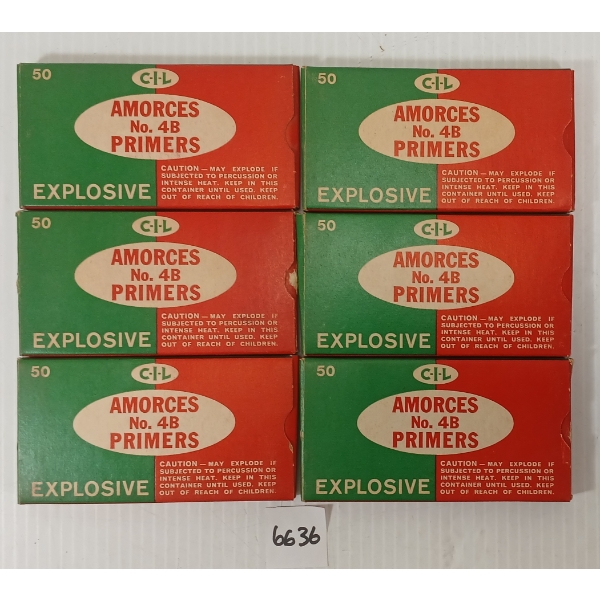 PRIMERS: APPROX 300X CIL NO. 4B PRIMERS