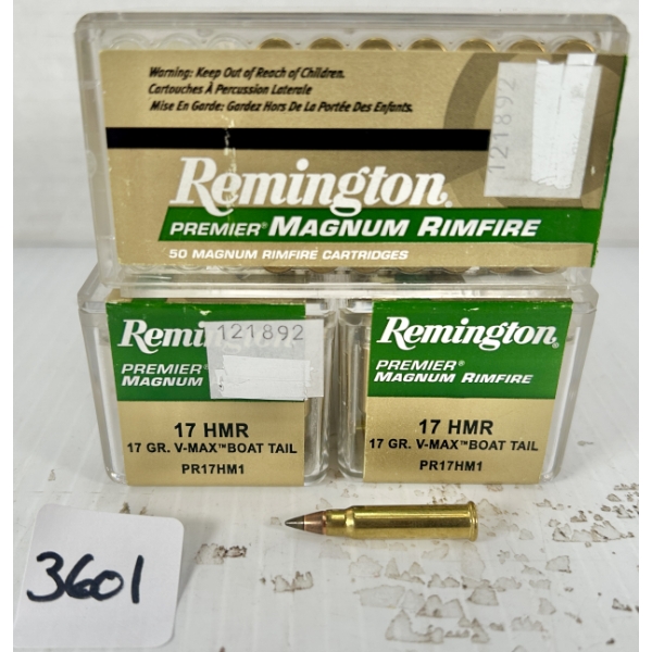 AMMO: 145X REMINGTON .17 HMR - 17 GR POLY TIP