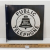 Image 1 : BELL SYSTEM PUBLIC TELEPHONE FLANGE DSP SIGN