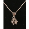 Image 3 : STERLING SILVER MOISSANITE LAB DIAMOND HEART PRONG NECKLACE 
