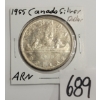Image 1 : 1955 CDN SILVER DOLLAR COIN