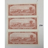 Image 2 : LOT OF 3 - CDN 1954 $2 BANKNOTES - SEQUENTIAL