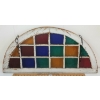 Image 1 : ARCHED STAINED GLASS WINDOW