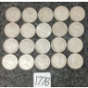 Image 2 : LOT OF 20 - 1931-1966 CDN 25 CENT COINS