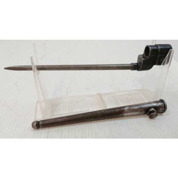 WWII BRITISH NO. 4 MK II SPIKE BAYONET W/ SCABBARD