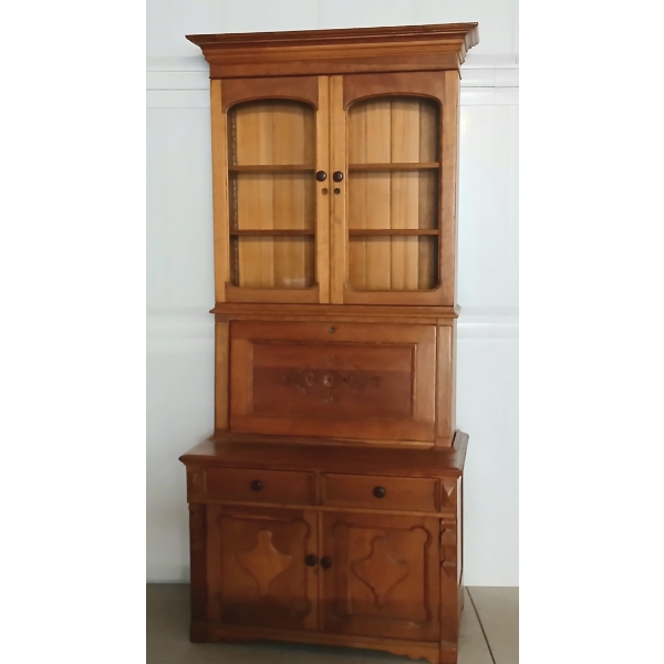 CHERRY DESK-AND-BOOKCASE
