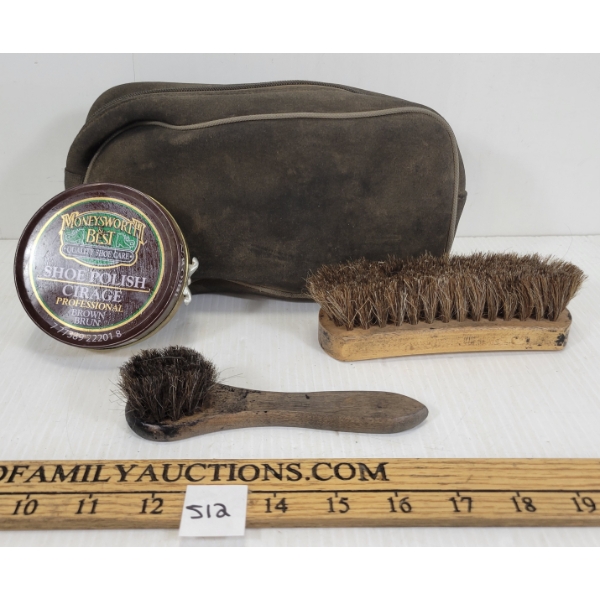 SHOE POLISH KIT - INCL BRUSH