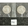 Image 1 :  LOT OF 2 - 1963 CDN SILVER DOLLARS - VOYAGEUR 