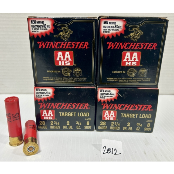 AMMO: 100X WINCHESTER 28 GA 2-3/4 IN - #8