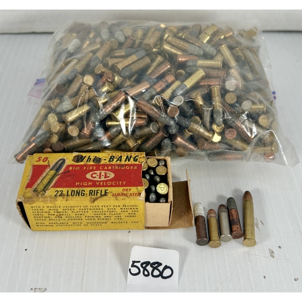 AMMO: 680X MIXED VINTAGE .22 L, LR & WMR