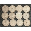 Image 2 : LOT OF 12 - 1949-1966 CDN 25 CENT COINS