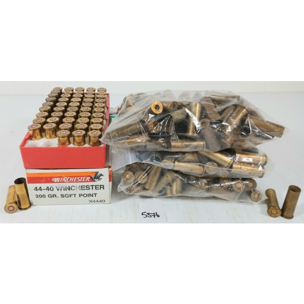 BRASS: APPROX 207X MIXED .44-40 