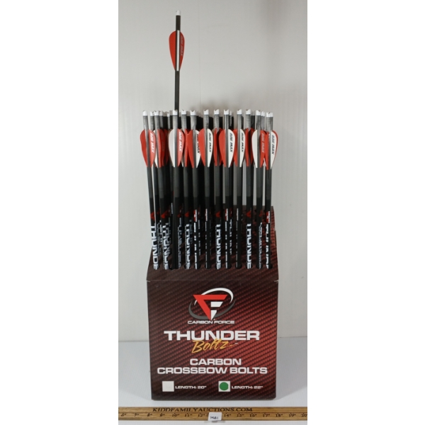 QTY OF CARBON FORCE THUNDER BOLTZ CARBON CROSSBOW ARROWS - AS NEW