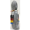 Image 4 : "WOMAN IN BEADED CAPE" BY ALICE AKAMAK (PRS CDN ARTIST) - STONE & BEADS