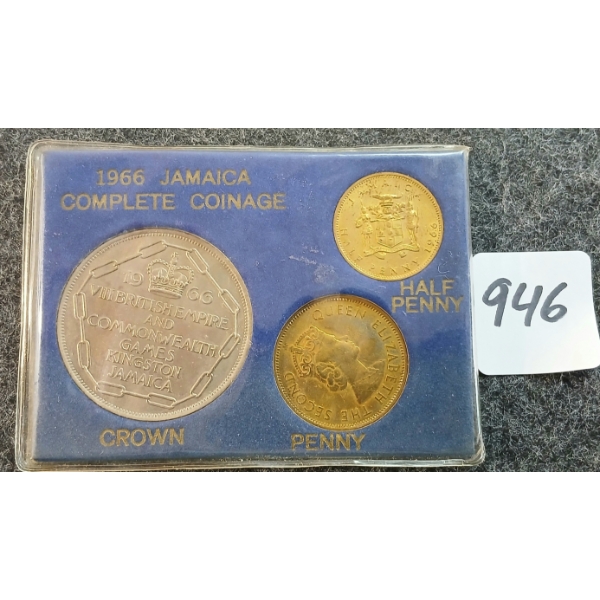 1966 COMPLETE JAMAICA COINAGE SET