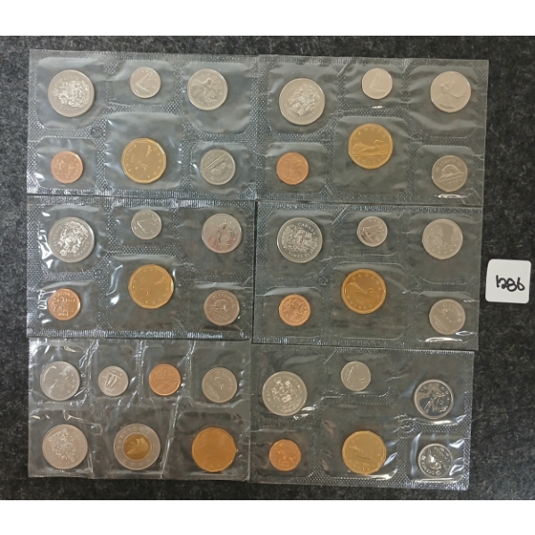 LOT OF 6 - 1993-1997 RCM UNCIRCULATED PROOF SETS