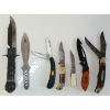 Image 2 : LOT OF 8 - THROWING KNIFE, SURVIVAL KNIFE & FOLDING KNIVES W/ SHEATHS