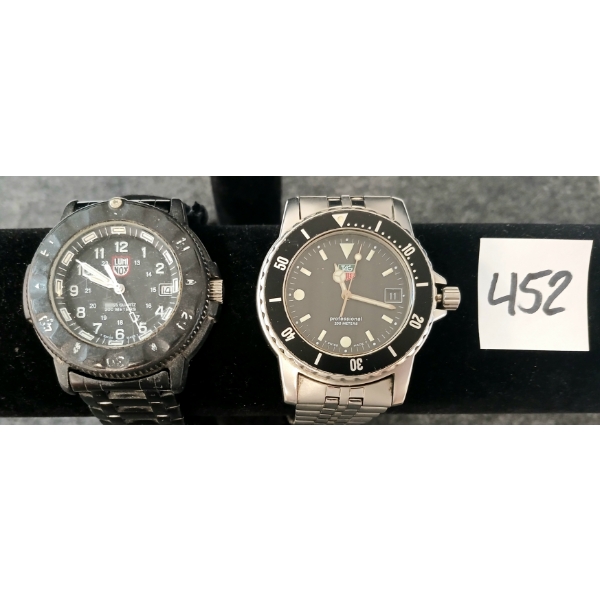 LOT OF 2 - MEN'S LUMI NOX & TAG HEUER 200M DIVER WRISTWATCHES