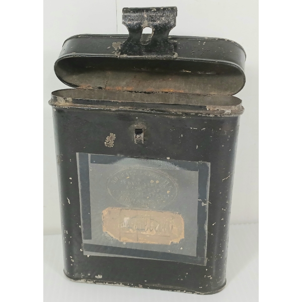 MID 1800'S OFFICER'S TOLLWARE DOCUMENT BOX