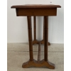 Image 5 : OAK TRESTLE BASE SIDE TABLE 