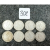 Image 2 : LOT OF 8 - 1943-1966 CDN 25 CENT COINS