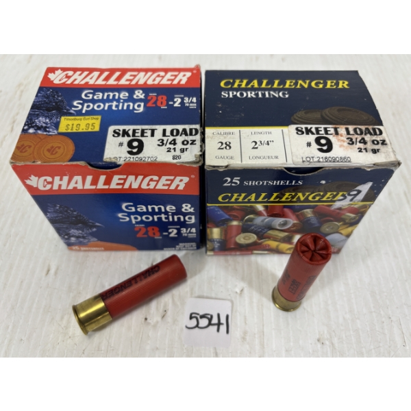 AMMO: 47 X CHALLENGER 28 GA 2 3/4 INCH NO 9