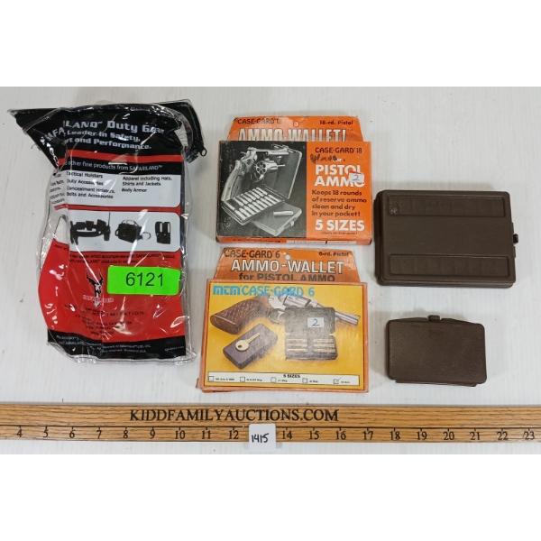 LOT OF 3 - AMMO WALLETS & SAFARILAND DUTY GEAR