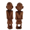 Image 5 : LOT OF 2 - "GUARDIAN MALE SPIRIT" BY LARISSA POPOVA KARNITSKY - ALDER WOOD