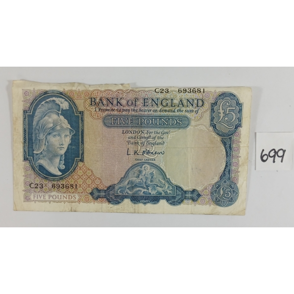 ENGLAND 5 POUND BANKNOTE