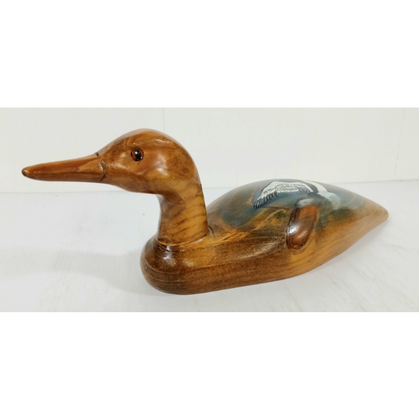 DECOY LOON W/ PAINTED BACK