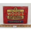 Image 1 : WOOD'S ELECTRICAL FARM EQUIPMENT METAL SIGN