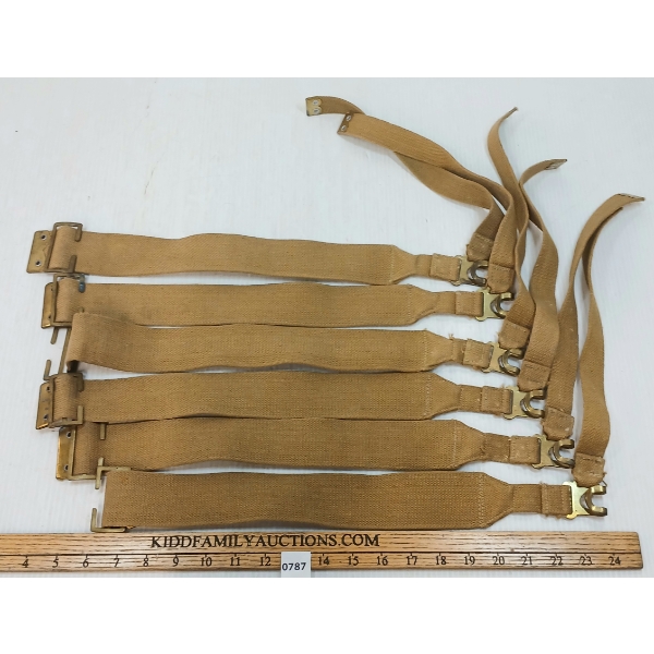 LOT OF 6 - WWII CDN WEB GEAR BELTS