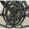Image 8 : CAST IRON SINGER TREADLE W/ GLASS TABLE TOP