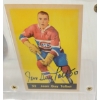Image 5 : 1960 NHL MONTREAL CANADIENS JEAN GUY TALBOT HOCKEY CARD & PUCK W/ PLAQUE - SIGNED
