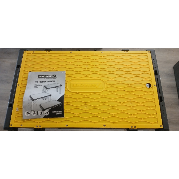 BENCHMARK WORK BENCH W/ FOLDING LEGS