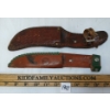 Image 2 : LOT OF 2 - ANTLER HANDLE SKINNER KNIVES W/ SHEATHS