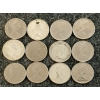 Image 2 : LOT OF 12 - 1953-1969 CDN 10 CENT COINS