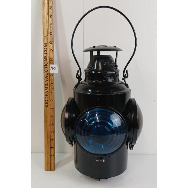 H.L.P. PIPER RAIL LANTERN - BLUE / RED LENSES