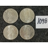 Image 2 : LOT OF 4 - 1964 CDN 50 CENT SILVER COINS