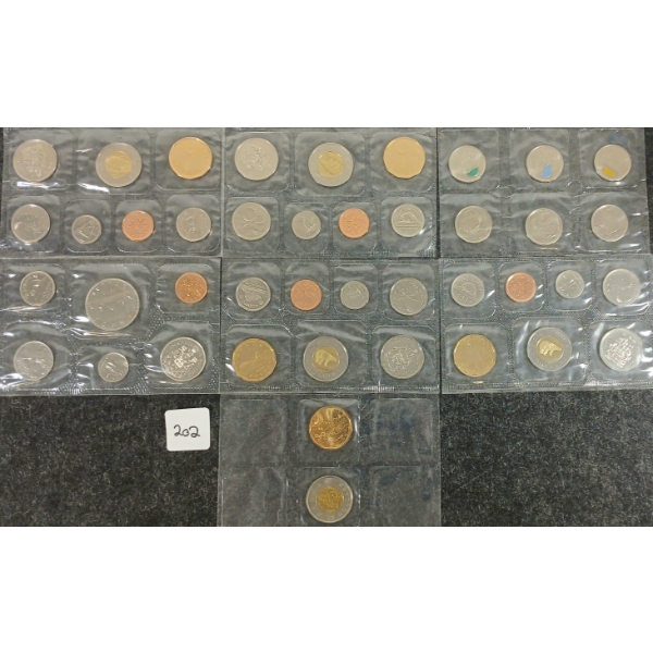  LOT OF 6 - 1979-2011 CDN UNCIRCULATED PROOF SETS