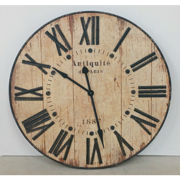 1887 ANTIQUITE DE PARIS LARGE WALL CLOCK
