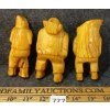 Image 5 : LOT OF 3 - INUIT MEN FIGURES - SIGNED - BONE 