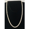 Image 1 : CULTURED PEARL NECKLACE W/ 8K GOLD CLASP