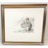 "RED SQUIRREL" BY ROBERT BATEMAN - FRAMED PENCIL ON PAPER