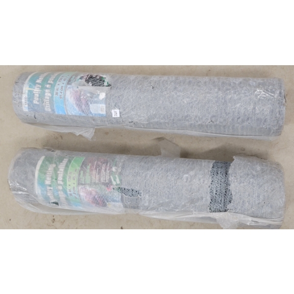 LOT OF 2 - YARDGARD POULTRY NETTING